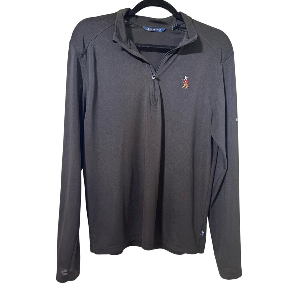 Cutter & Buck Classic Black half-zip pullover - great condition - branded”staff”